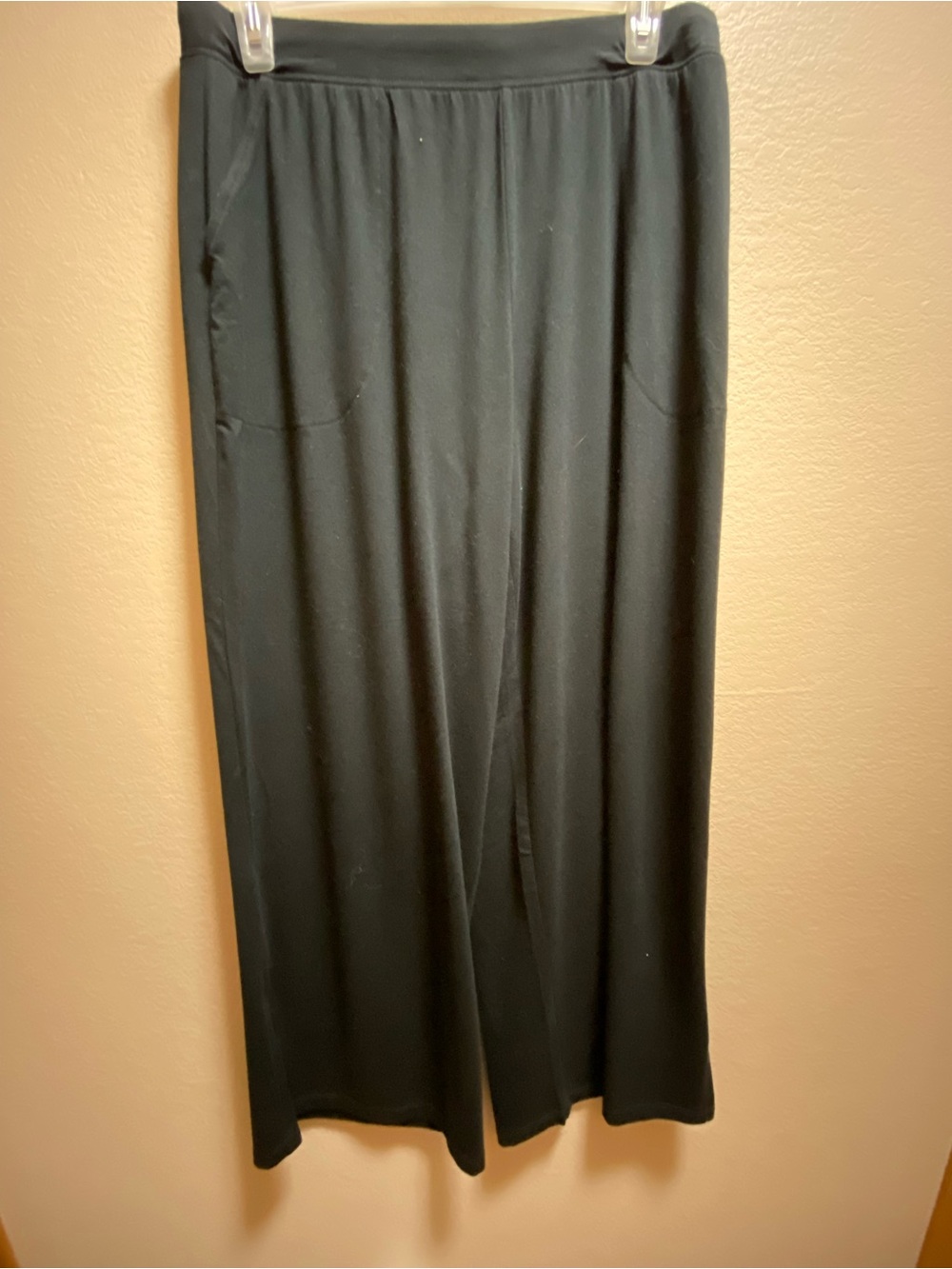 D&Co Beach Women’s Black Wide Leg Pant with Pockets Size Small